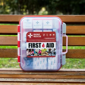 RHINO RESCUE 350 Pieces OSHA All-Purpose First Aid Kit, Home & Office Professional Medical Supplies, for Emergency, School