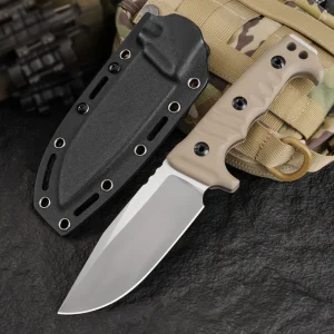 High-quality fixed-blade knife, outdoor knife, camping emergency portable sheath knife, survival tool adaptable to various wild