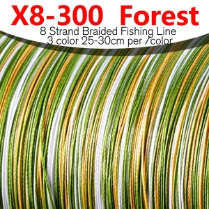 BAKAWA 300M 8-Strand Braided PE Fishing Line High Sensitivity Super Strong Saltwater Carp Fishing Line Good Power Long Casting